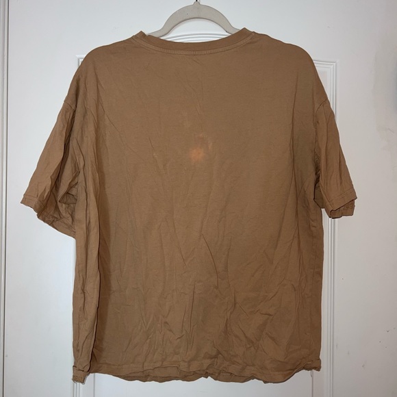 Oversized tan t-shirt - Picture 2 of 2